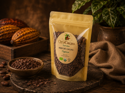 Nibs de cacao silvestre orgánico
